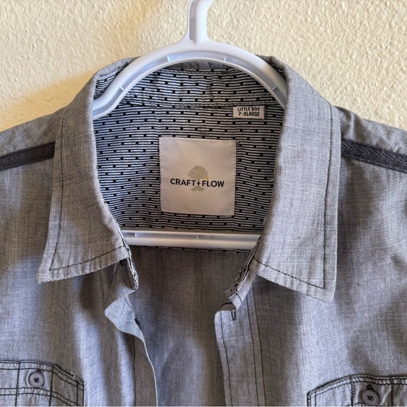 Craft & Flow button down shirt. Perfect for special occasions! Youth 7XL. - Picture 3 of 9